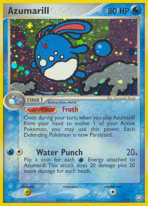 Azumarill (1/109) (Exclusivo de la baraja temática) [EX: El regreso del Team Rocket] 