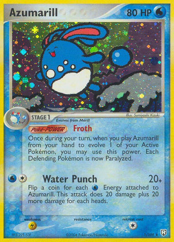 Azumarill (1/109) (Exclusivo de la baraja temática) [EX: El regreso del Team Rocket] 