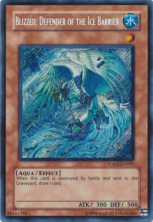 Blizzed, Defensor de la Barrera de Hielo [HA01-EN001] Secreto Raro 