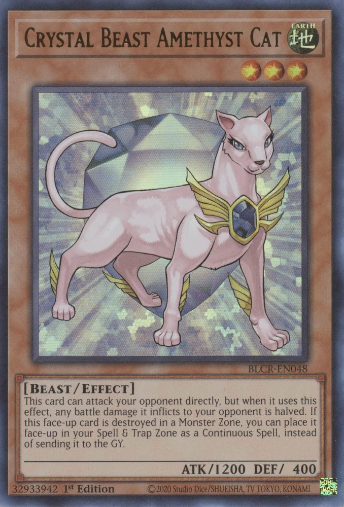 Gato Amatista Bestia de Cristal [BLCR-EN048] Ultra Raro 