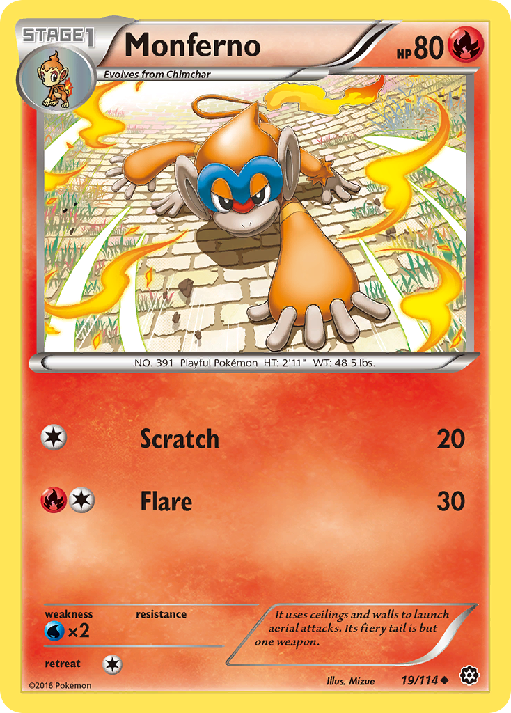 Monferno (19/114) [XY: Asedio de vapor] 