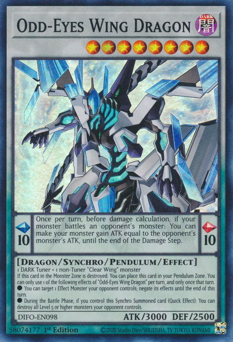 Dragón Ala de Ojos Anómalos [DIFO-EN098] Súper Raro 