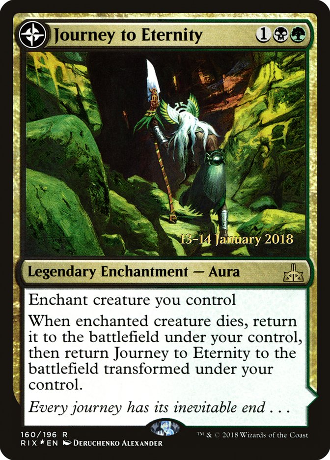 Viaje a la Eternidad // Atzal, Cueva de la Eternidad [Promociones de presentación de Rivales de Ixalan] 