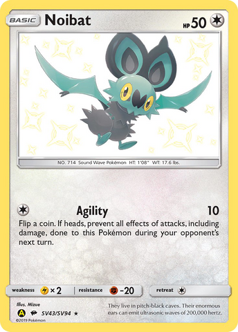 Noibat (SV43/SV94) [Sol y Luna: Destinos Ocultos - Bóveda Brillante] 