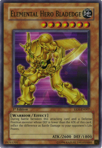 Héroe elemental Bladedge [EEN-EN007] Súper raro 