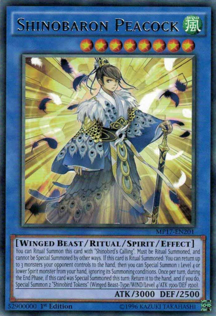 Pavo Real Shinobaron [MP17-EN201] Raro 