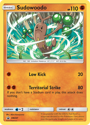 Sudowoodo (SM207) [Sol y Luna: Promociones de Black Star] 