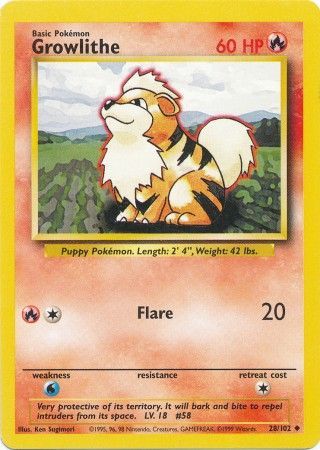 Growlithe (28/102) [Conjunto básico ilimitado] 