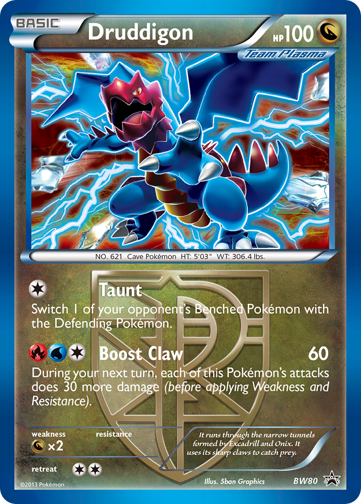 Druddigon (BW80) [Blanco y negro: Promociones de Black Star] 