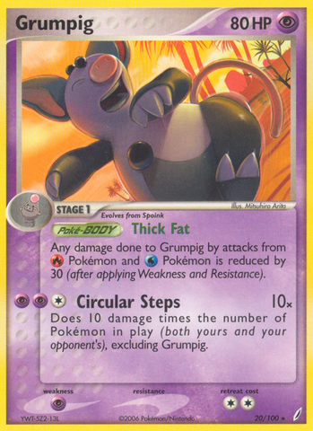 Grumpig (20/100) [EX: Guardianes de Cristal] 
