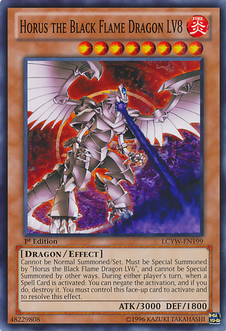 Horus el Dragón de Llama Negra LV8 [LCYW-EN199] Común 