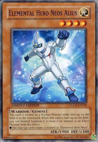 Héroe elemental Neos Alius [GLD2-EN028] Común 