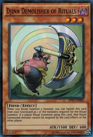 Djinn Demoledor de Rituales [AP07-EN006] Súper Raro 