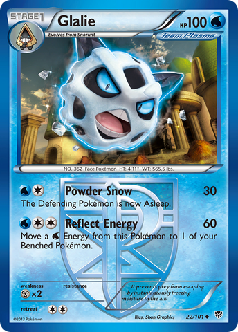 Glalie (22/101) [Blanco y negro: Explosión de plasma] 