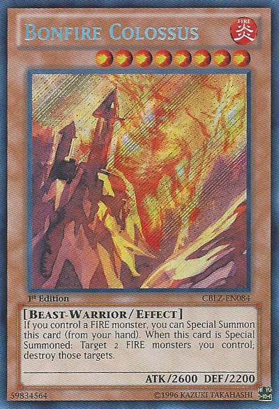 Bonfire Colossus [CBLZ-EN084] Secreto Raro 