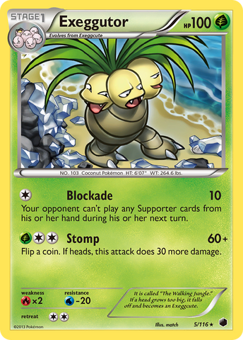 Exeggutor (5/116) [Blanco y negro: Congelación de plasma] 