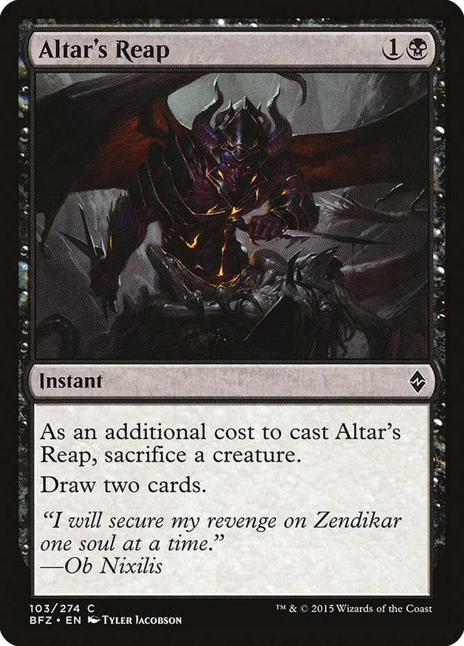 Cosecha del Altar [Batalla por Zendikar] 