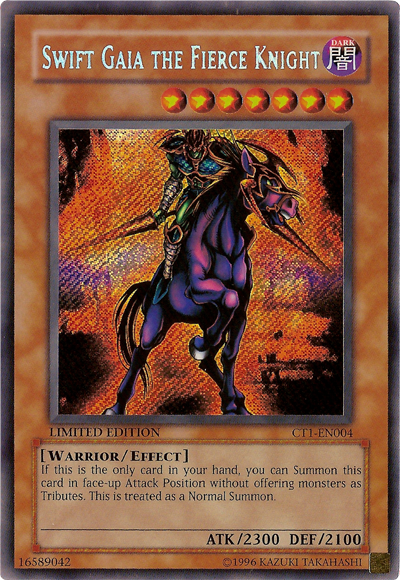 Swift Gaia el Caballero Feroz [CT1-EN004] Secreto Raro 