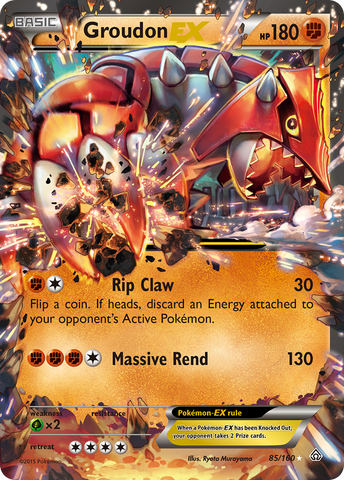 Groudon EX (85/160) [XY: Choque primigenio] 