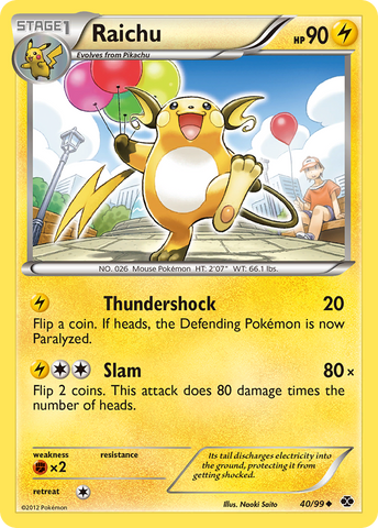 Raichu (40/99) [Blanco y negro: Próximos destinos] 
