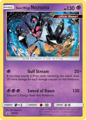 Dawn Wings Necrozma (SM106) [Sol y luna: Promociones de Black Star] 