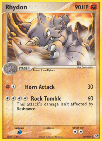 Rhydon (19/106) [EX: Esmeralda] 