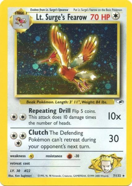 Fearow del teniente Surge (7/132) [Gym Heroes Unlimited] 