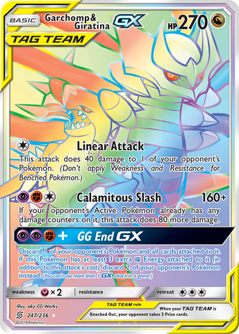 Garchomp y Giratina GX (247/236) [Sol y Luna: Mentes unificadas] 