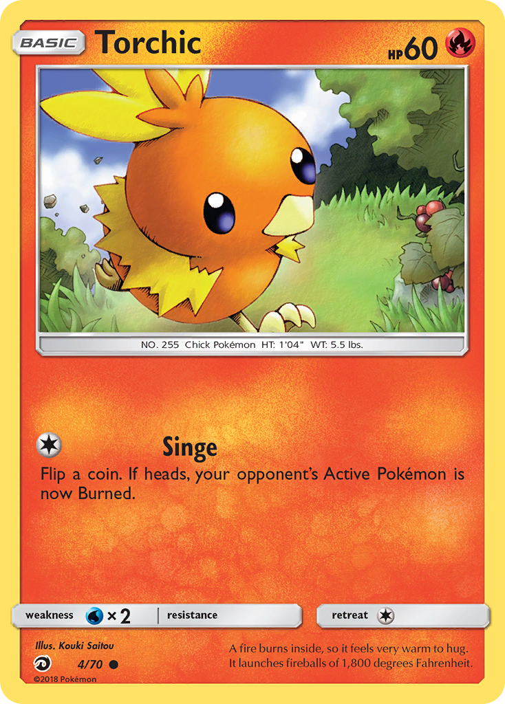 Torchic (4/70) [Sol y Luna: Majestad del Dragón] 