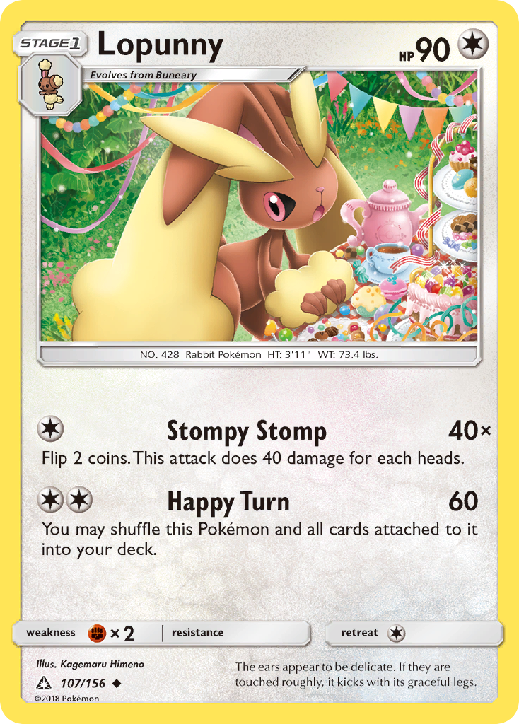 Lopunny (107/156) [Sol y Luna: Ultra Prisma] 