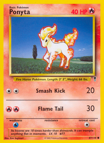 Ponyta (87/110) [Colección legendaria] 