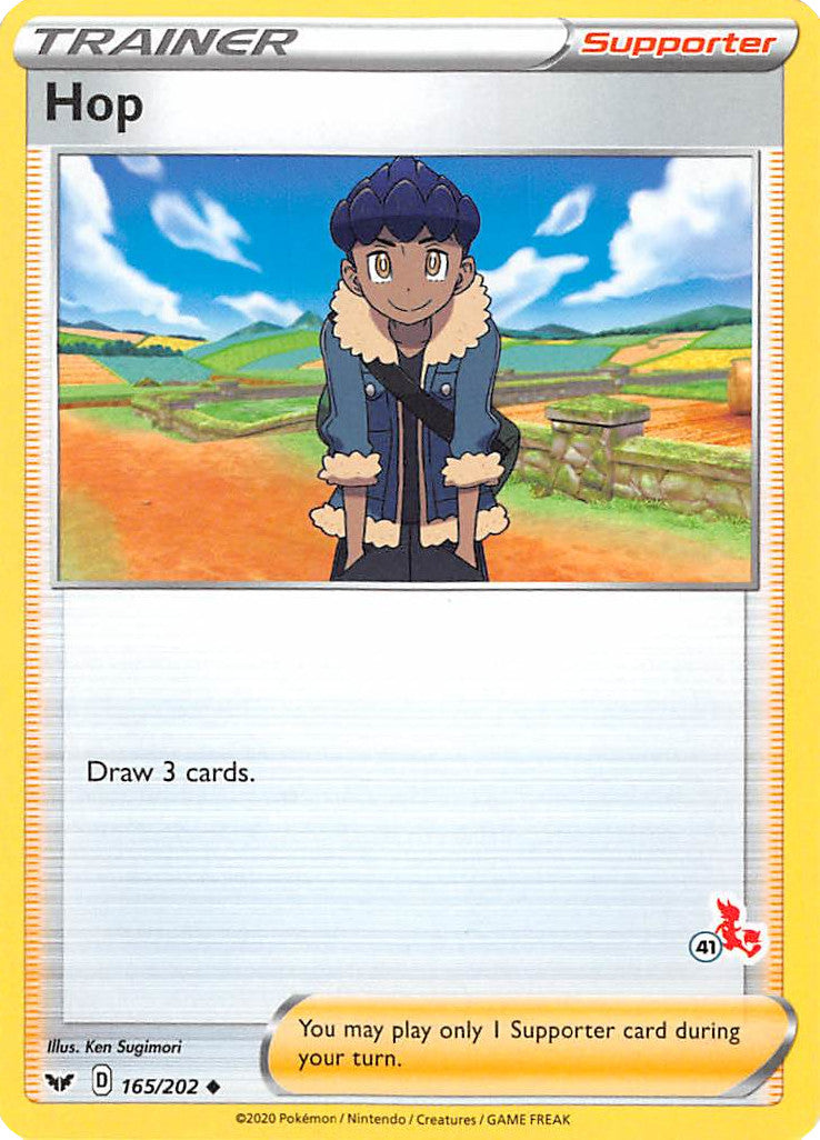 Hop (165/202) (Sello de Cinderace n.° 41) [Battle Academy 2022] 
