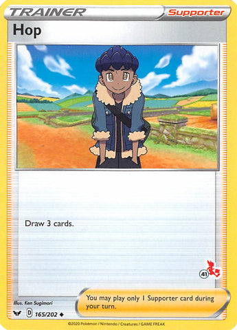 Hop (165/202) (Sello de Cinderace n.° 41) [Battle Academy 2022] 