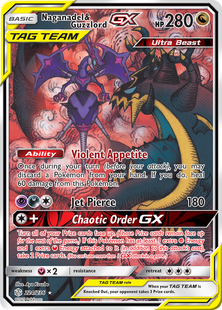 Naganadel y Guzzlord GX (224/236) [Sol y Luna: Eclipse cósmico] 