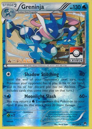 Greninja (40/122) (4to lugar en la promoción de la liga) [XY: BREAKpoint] 