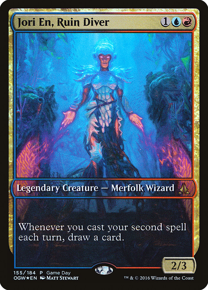 Jori En, Ruin Diver (Día del juego) (Arte completo) [Promociones de Oath of the Gatewatch] 