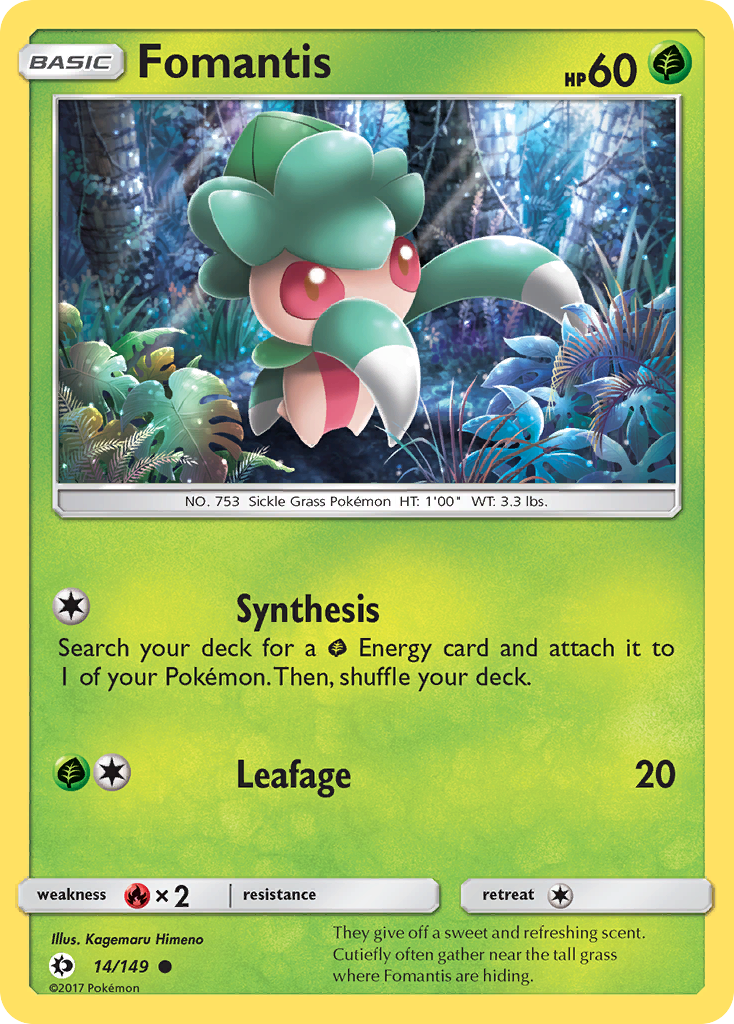 Fomantis (14/149) [Sol y Luna: Conjunto básico] 