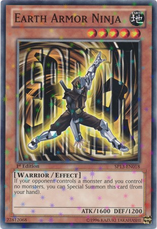Ninja con armadura terrestre [SP13-EN018] Starfoil Raro 