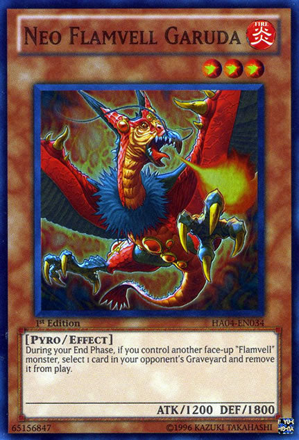 Neo Flamvell Garuda [HA04-EN034] Súper Raro 