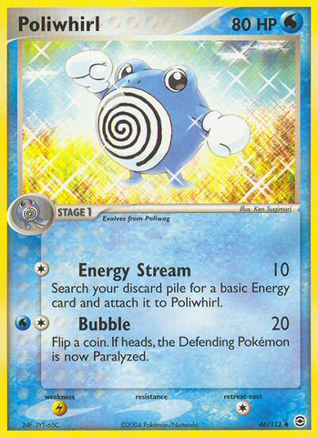 Poliwhirl (46/112) [EX: Rojo fuego y verde hoja] 