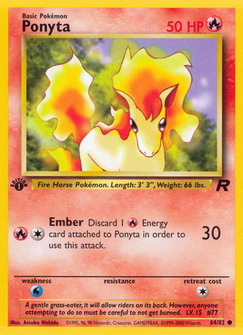 Ponyta (64/82) [Equipo Rocket 1.ª edición] 