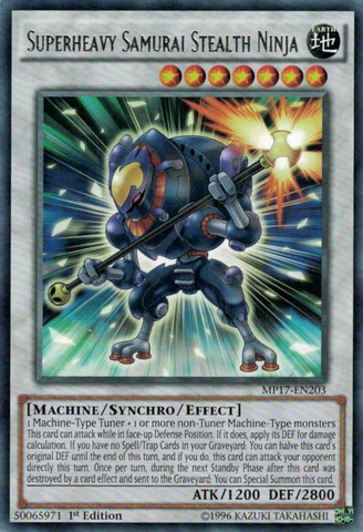 Ninja sigiloso samurái superpesado [MP17-EN203] Raro 