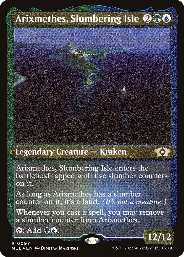 Arixmethes, Isla Durmiente (Grabado en lámina) [Leyendas del Multiverso] 