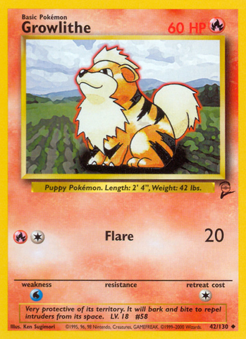 Growlithe (42/130) [Conjunto básico 2] 
