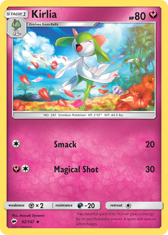 Kirlia (92/147) [Sol y Luna: Sombras ardientes] 
