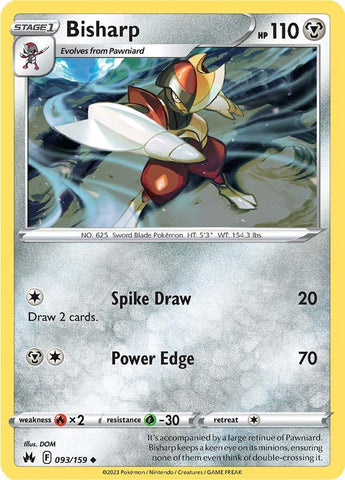 Bisharp (093/159) [Espada y escudo: Crown Zenith] 