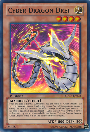 Cyber ​​Dragon Drei [SDCR-EN002] Súper Raro 