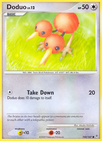 Doduo (102/147) [Platino: Vencedores Supremos] 