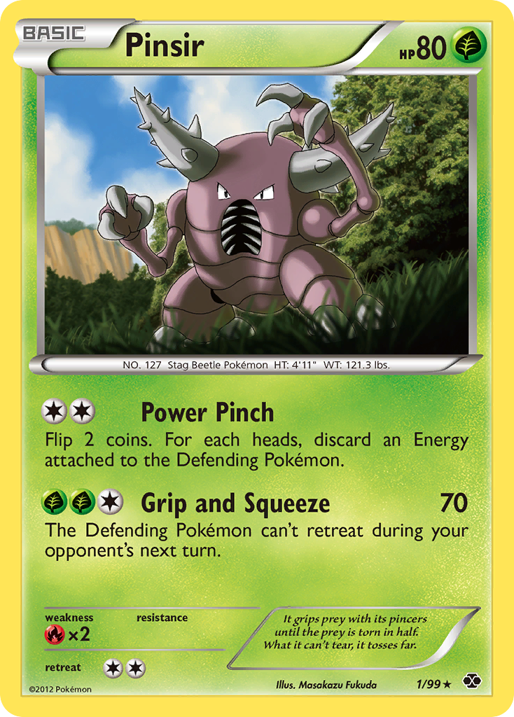 Pinsir (1/99) [Blanco y negro: Próximos destinos] 