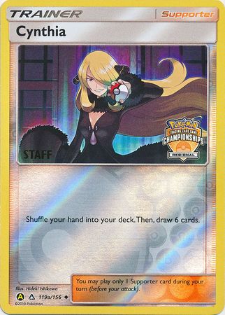 Cynthia (119a/156) (Personal de promoción del campeonato regional) [Sol y luna: Ultra Prism] 